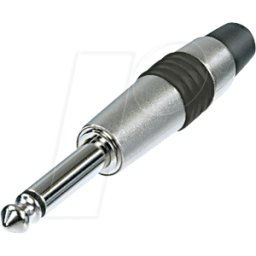 REAN NEUTRIK NYS24C-6 - Conector jack, 6,35 mm, mono, 2 polos