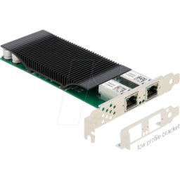 DELOCK 88500 - Tarjeta de red, PCI Express, Gigabit Ethernet, 2x RJ45
