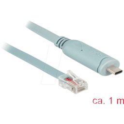 DELOCK 89893 - Cable de consola 1 m gris