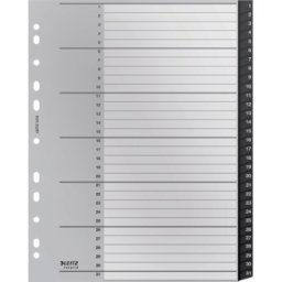 LEITZ 12180000 - Registro de plástico, a4 (1-31), reciclado