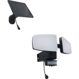 HEITRONIC HEIT 501425 - Luminaria solar LED, reflector doble, con detector de movimiento