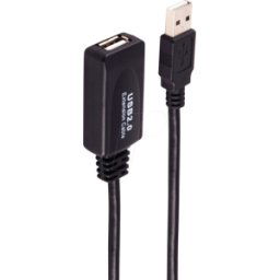SHIVERPEAKS SHVP BS13-26095 - Cable USB 2,0 activo, Un macho > Una hembra, 20 m..