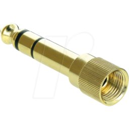 DELOCK 66390 - Conector jack de 6,35 mm a conector jack de 3,5 mm