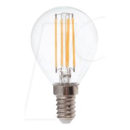 V-TAC VT-4425 - Lámpara LED E14, 4 W, 400 lm, 4500 K, filamento
