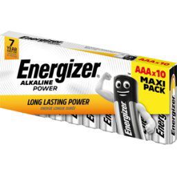 ENERGIZER EN POW AAA10 - Power, pila alcalina, AAA (Micro), paquete de 10