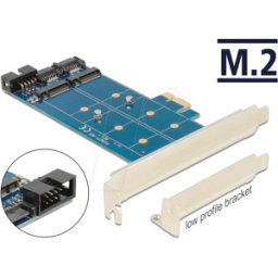 DELOCK 89374 - Convertidor PCIe x1 > 2x M.2 NGFF