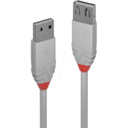 LINDY 36714 - Cable USB 2,0, Un macho a Una hembra, 3,0 m..