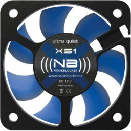 NOISEBLOCKER NOISEBLOCK XS1 - Bloqueador de ruido BlackSilent Ventilador XS1, 50 mm
