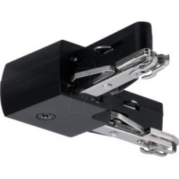 PAULMANN PLM 96906 - Conector URAIL pieza en L, 62x62 mm, máx. 1.000 W, negro