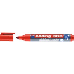 EDDING 360RT - Marcador para pizarra blanca, 1,5 - 3,0 mm, rojo