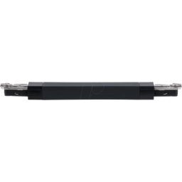 PAULMANN PLM 96910 - Conector Urail Flex II 227x18 mm, máx. 1.000 W, negro