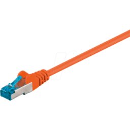 GOOBAY PATCH-C6AQ 5 OR - Cable de interconexiones de alta calidad Cat.6a, naranja, 5M.