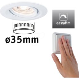 PAULMANN PLM 92970 - Luminaria empotrada Mini NOVA Plus, 4,2 W, 2700 K, 15°, regulab