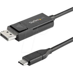 STARTECH.COM ST CDP2DP2MBD - USB C macho a DP macho, DP 1,4, 4K 60 Hz, 2,0 m..