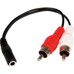 STARTECH.COM ST MUFMRCA - Cable de audio, toma de enchufe de 3,5 mm para enchufe cinch, 0,