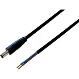 BKL 075179 - Enchufe de cable de CC 2,5/5,5mm SW 0,5m