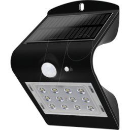 BLULAXA 48873 - Luz solar LED, foco, con detector de movimiento, 1,5 W, negro, I