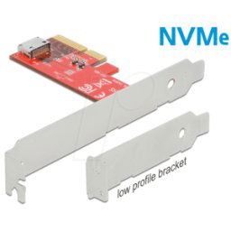 DELOCK 90482 - PCIe x4 > interno: 1x OCuLink SDD-8612, perfil bajo