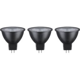 PAULMANN PLM 28912 - Iluminador LED GU5.3, 6 W, 450 lm, 2700 K, 36°, Pack de 3
