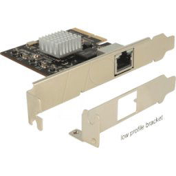 DELOCK 89654 - Tarjeta de red, PCI Express, 10 Gigabit Ethernet, 1 RJ45