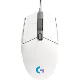 LOGITECH G203 WS - Ratón para juegos (ratón), cable, USB, G203, blanc