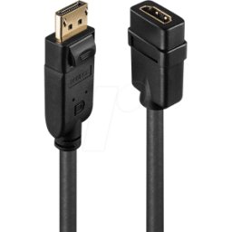 LINDY 41005 - Adaptador DisplayPort, conector DP a toma HDMI