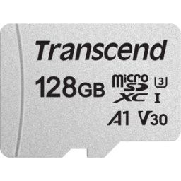TS128GUSD300S - Tarjeta de memoria microSDXC de 128GB, Transcend 300S, clase 10