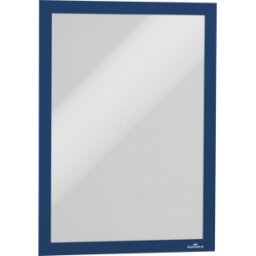 DURABLE 487207 - Marco de información, a4, autoadhesivo, abatible, azul, 2