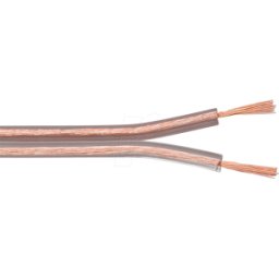 GOOBAY 15019 - Cable de altavoz 2x1.5 mm², 100 m transparente CCA
