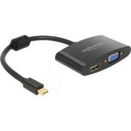DELOCK 65553 - Adaptador DisplayPort, conector Mini DP a conector HDMI / VGA