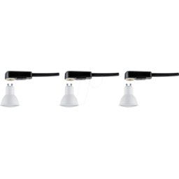PAULMANN PLM 28787 - Juego de 3 piezas GU10 led para anillos de montaje en el techo,