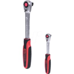 KS TOOLS GMBH KS 920.0002 - Juego de carraca reversible SlimPOWER, 2 piezas 1/4''+1/2''