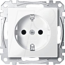 MERTEN EL SM 23000319 - Sistema M, toma de corriente, CEE 7/3 - tipo F, blanco polar, br