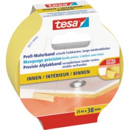 TESA 56271 - Cinta de pintura profesional en el interior, 25 m x 38 mm