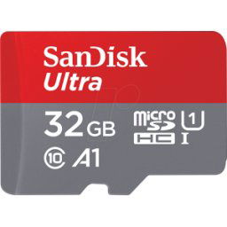 SDSQUA4032GGN6MA - Tarjeta de memoria microSDHC de 32 GB, SanDisk Ultra