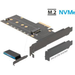 DELOCK 89013 - PCIe x4 > 1 x M.2 Key M NVMe, RGB