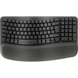 LOGITECH WKFB SW - Teclado inalámbrico, ergonómico, logística