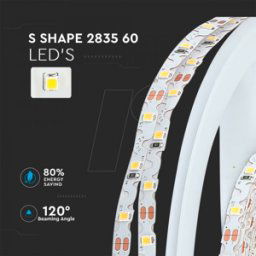 V-TAC VT-212559 - Tiras LED, blanco cálido, 3000 K, 5000 mm, IP20