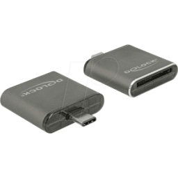 DELOCK 91498 - Lector de tarjetas, Externo, USB 3,1, Tipo-C, SD