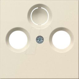 GIRA55 COAX CWG - Cubierta para antena coaxial socket crema blanco brillante