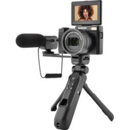 AGFAPHOTO AGFA VLG4KOPT - Cámara digital, 24MP, vídeo 4K, paquete de Vloggin