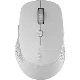 RAPOO M300 GR - Ratón (Ratón), Bluetooth/Wireless, gris claro