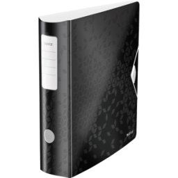 LEITZ 11060095 - Carpeta de calidad 180°, Active WOW, 80 mm, negro