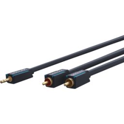 CLICKTRONIC CLICK 70469 - Cable adaptador, conector jack de 3,5 mm a 2 RCA, 5 m