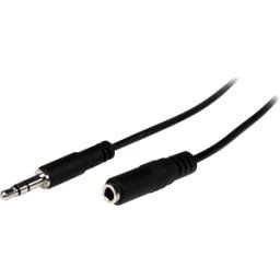 STARTECH.COM ST MU2MMFS - Cable de audio, conector jack de 3,5 mm para acoplamiento, 2 m..