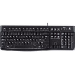 LOGITECH K120FB - Teclado, diseño: QWERTZ, negro, versión de negocio