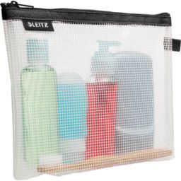 LEITZ 40140095 - Bolsa de cosméticos con cremallera Traveller WOW negra