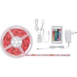 PAULMANN PLM 78978 - SimpLED de tira LED, 24 W, 505 lm, RGB, 5000 mm, regulable