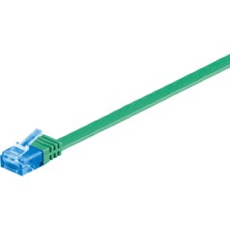 GOOBAY 96308 - Cable plano Cat.6a verde 1 m