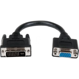 STARTECH.COM ST DVIVGAMF8IN - Adaptador de monitor DVI-I macho > VGA hembra 20 cm